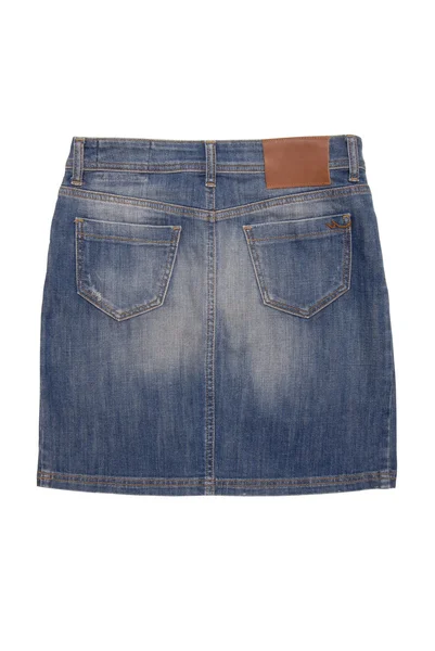 Back side of denim skirt — Stock Photo, Image