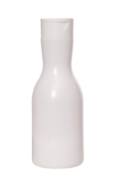 Fehér műanyag üveg — Stock Fotó