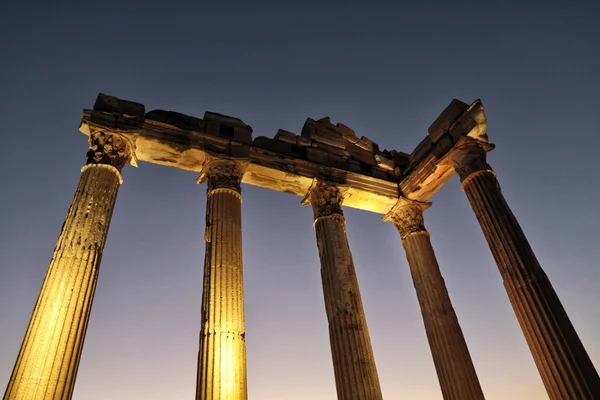 Templo de Apolo, Lado, Antalya, Turquía — Foto de Stock