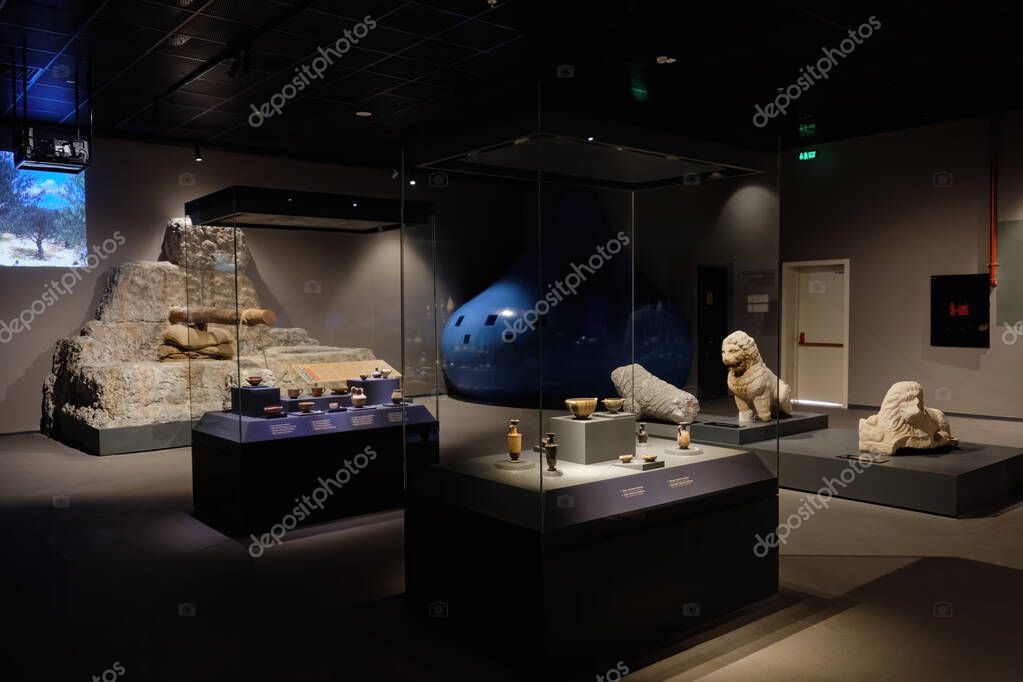 MERSIN, TURKEY, DECEMBER 27, 2021 Interior detail from Mersin