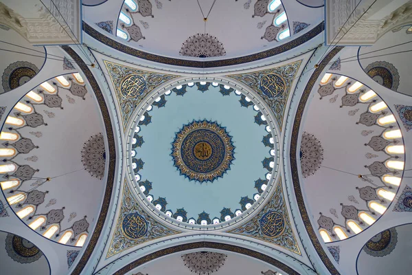 Interior Dome Detail Grand Camlica Mosque Istanbul Turkey — Stock Fotó