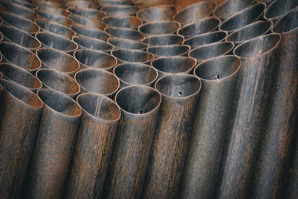 Rusty Industrial Metal Pipes Bakgrunnsbilder – stockfoto