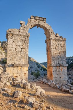 Silifke ilinin Olba Aqueduct ilçesinden Mimari Detay, Mersin, Türkiye