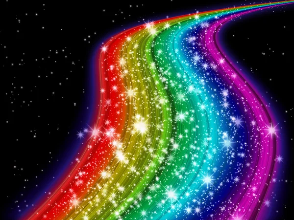Rainbow Vintergatan — Stockfoto