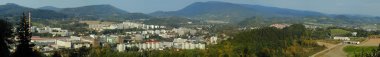 panoramik şehir roznov pod radhostem, Çek Cumhuriyeti