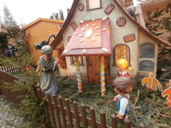 Christmas Market in Dresden on Altmarkt, Germany (2013-12-07) — Stock Photo, Image