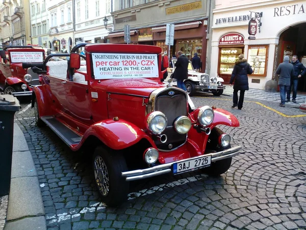 Sightseeing cars, Prague, Czech Republic (2013-12-16)