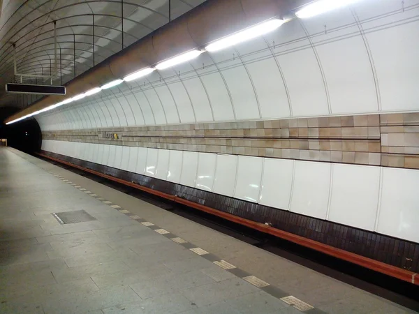 Prague subway Metro Mustek, Czech Republic (2013-12-09) — Stock Photo, Image