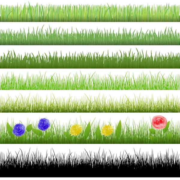 Grass patterns — Stock Vector