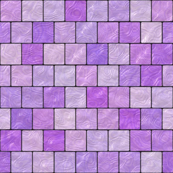 Seamless viola mosaico di vetro generato assume texture — Foto Stock