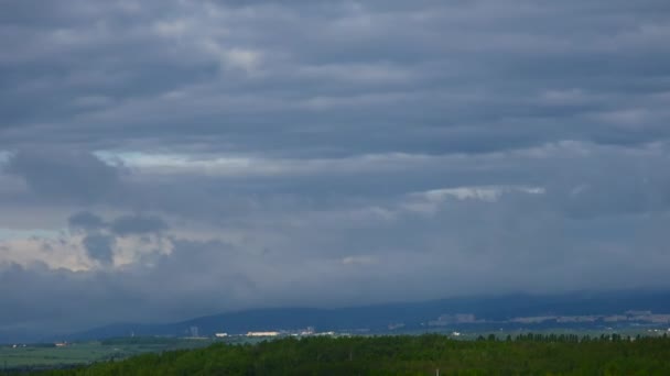 Θολό τοπίο timelapse 60 x — Αρχείο Βίντεο