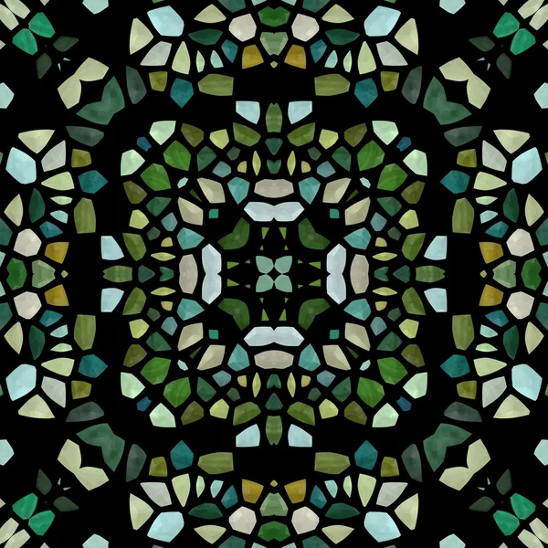 Mozaika szklana kalejdoskopie bezszwowe generowane wynajmuje tekstura — Zdjęcie stockowe
