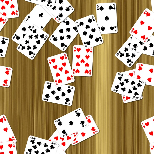 Jogando cartas no convés sem costura gerou contrata textura — Fotografia de Stock