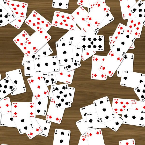 Playing cards on deck seamless generated hires texture — Stock Photo, Image