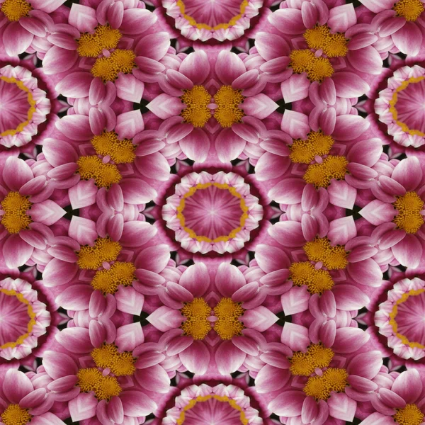 Caleidoscópico floral sin costura generado contrata textura —  Fotos de Stock