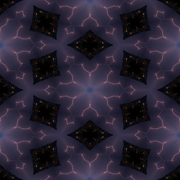 Kaleidoscopic storm seamless generated texture — Stock Photo, Image