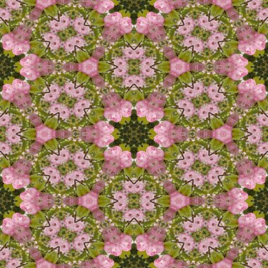 sürekli değişen çiçek mozaik Dikişsiz üretilen doku