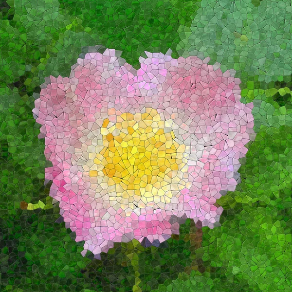 Růže skleněná mozaika generovány textury — 图库照片