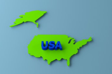 ABD dağılım haritası.