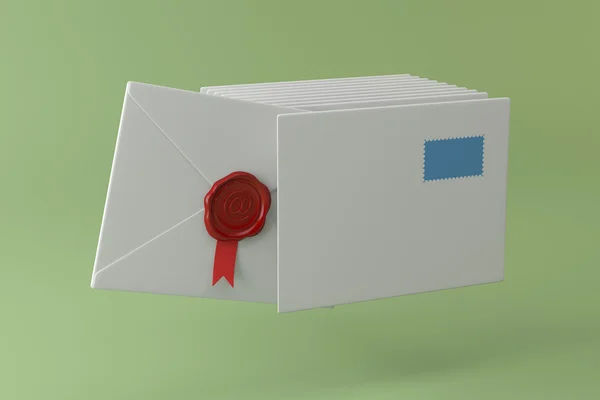 yeşil zemin üzerine mektup