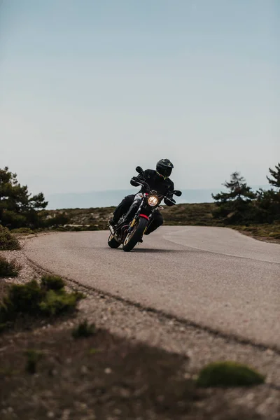 Calar Alto Spanien Mai 2021 Mann Auf Einem Yamaha Xsr700 — Stockfoto