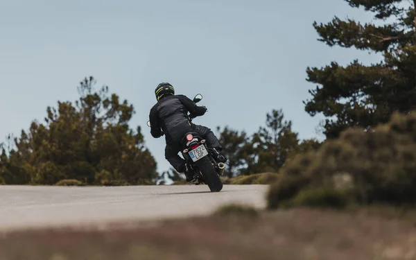 Calar Alto Spagna Maggio 2021 Uomo Sella Una Moto Yamaha — Foto Stock