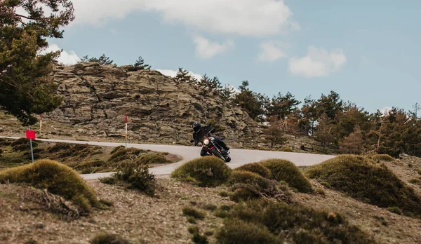 Calar Alto Spanien Mai 2021 Mann Auf Einem Yamaha Xsr700 — Stockfoto