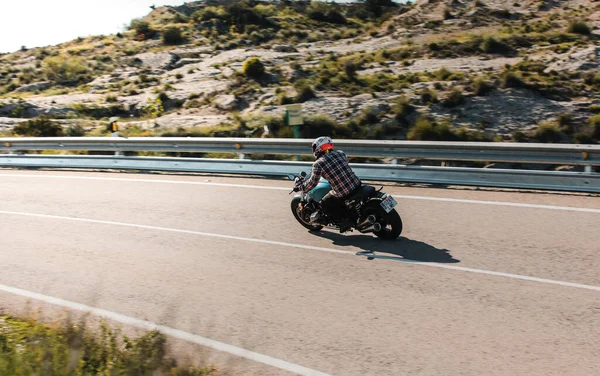 Almeria Spanien Mai 2021 Mann Fährt Mit Einem Bmw Ninet — Stockfoto
