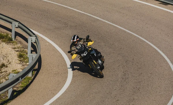 Almería España Mayo 2021 Hombre Montando Una Motocicleta Bmw 850 — Foto de Stock