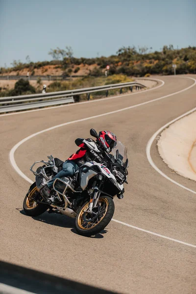 Almeria Spanien Mai 2021 Mann Fährt Mit Bmw 1250 Motorrad — Stockfoto