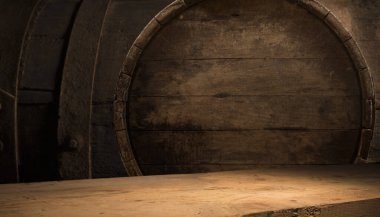 Beyaz arkaplandaki eski varil izo