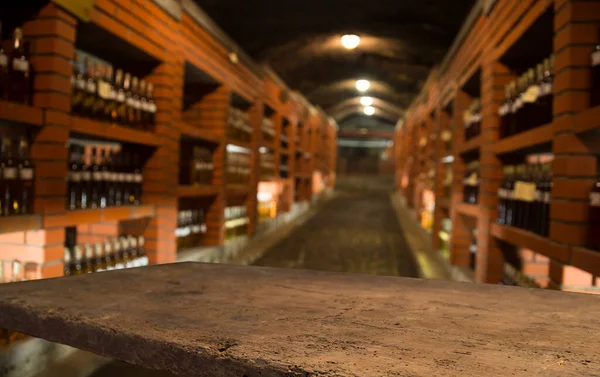 Barris Vinho Uma Antiga Adega — Fotografia de Stock