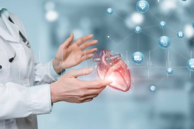 Modern kalp metodlarıyla tanısal tedavi kavramı.