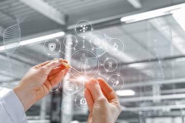 Hasta analizleri ve DNA araştırmaları teşhis ve laboratuvar araştırmaları kavramı.