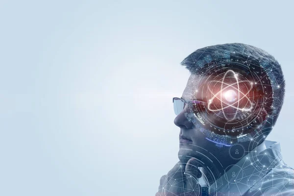 Concept Artificial Intelligence Research Science — Stock Photo, Image