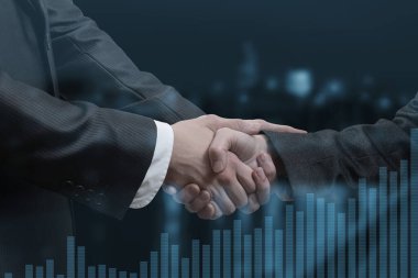 Piyasada başarı ve işbirliği kavramı.