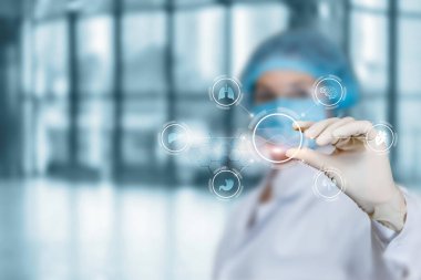 DNA kullanan tüm iç organların laboratuvar araştırmaları konsepti..