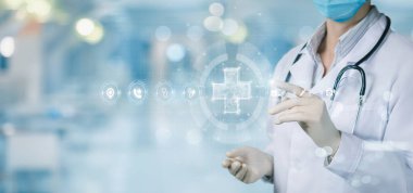 Tıbbi bakımda modern teknoloji kavramı.