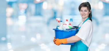 The concept of providing services for cleaning housekeeping.