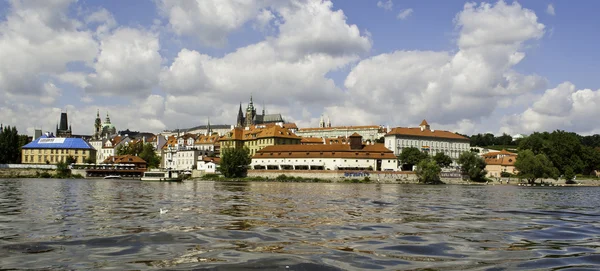 Panorama of Prague Castle from across Vltava River