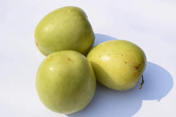 Čerstvé Organické Indické Ovoce Zvané Green Jujube Nebo Apple Jujube — Stock fotografie