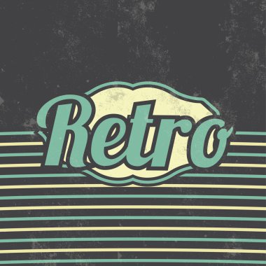 Retro şablon tasarım - antika arka plan