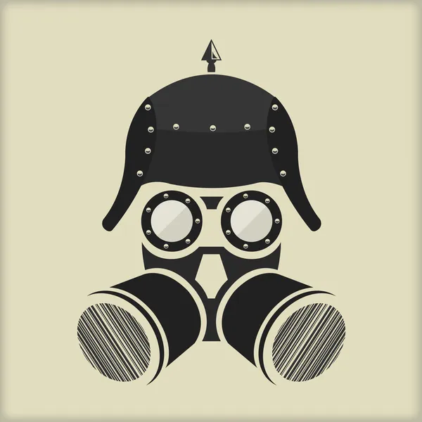 Steampunk - vintage karakter tasarımı - gözlük ile — Stok Vektör