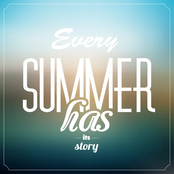 Summer Typographic Abstract Background