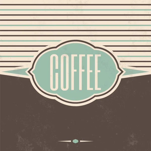 Retro koffie vintage achtergrond — Stockvector