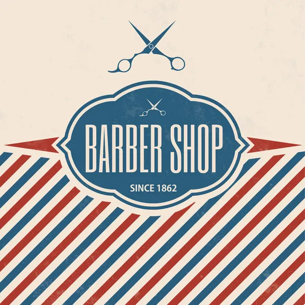 Plantilla retro Barber Shop Vintage — Archivo Imágenes Vectoriales