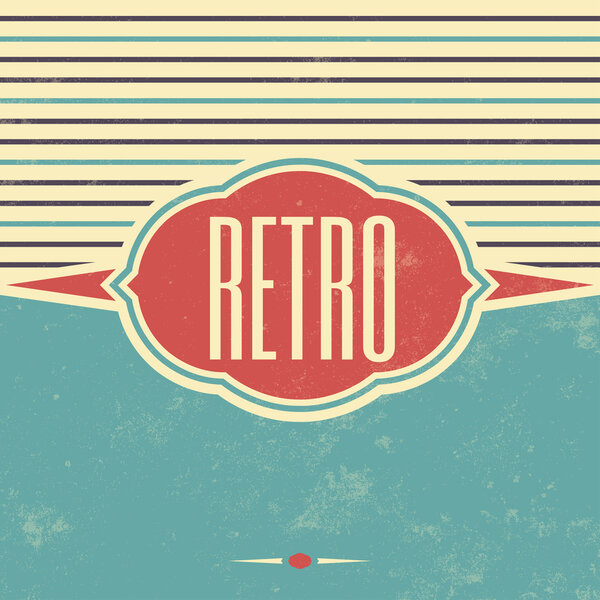 Retro Template Design - Vintage Background