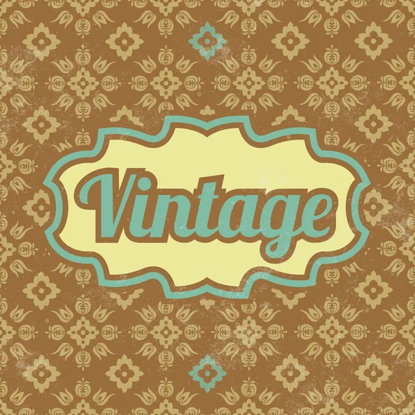 Retro Template Design - Vintage Background — Stock Vector