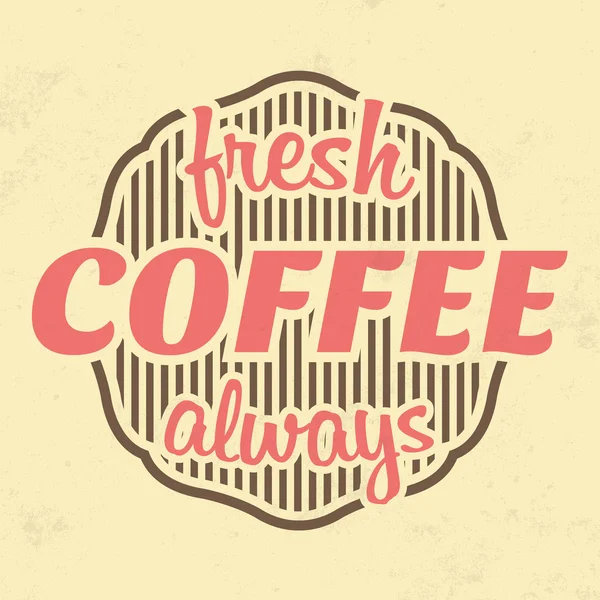 Retro koffie vintage achtergrond — Stockvector