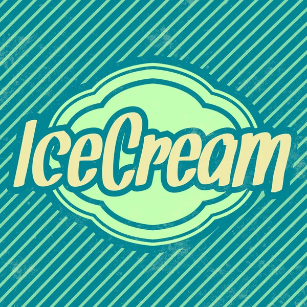 Retro Ice Cream Template — Stock Vector